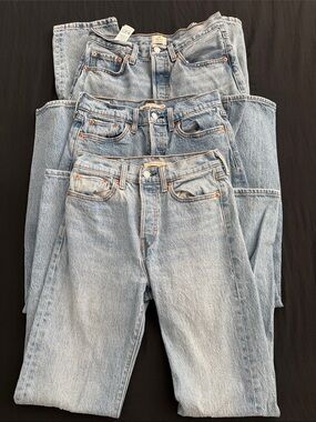 Levis Jeans 2 wedgie straight , 1 501 Orginal